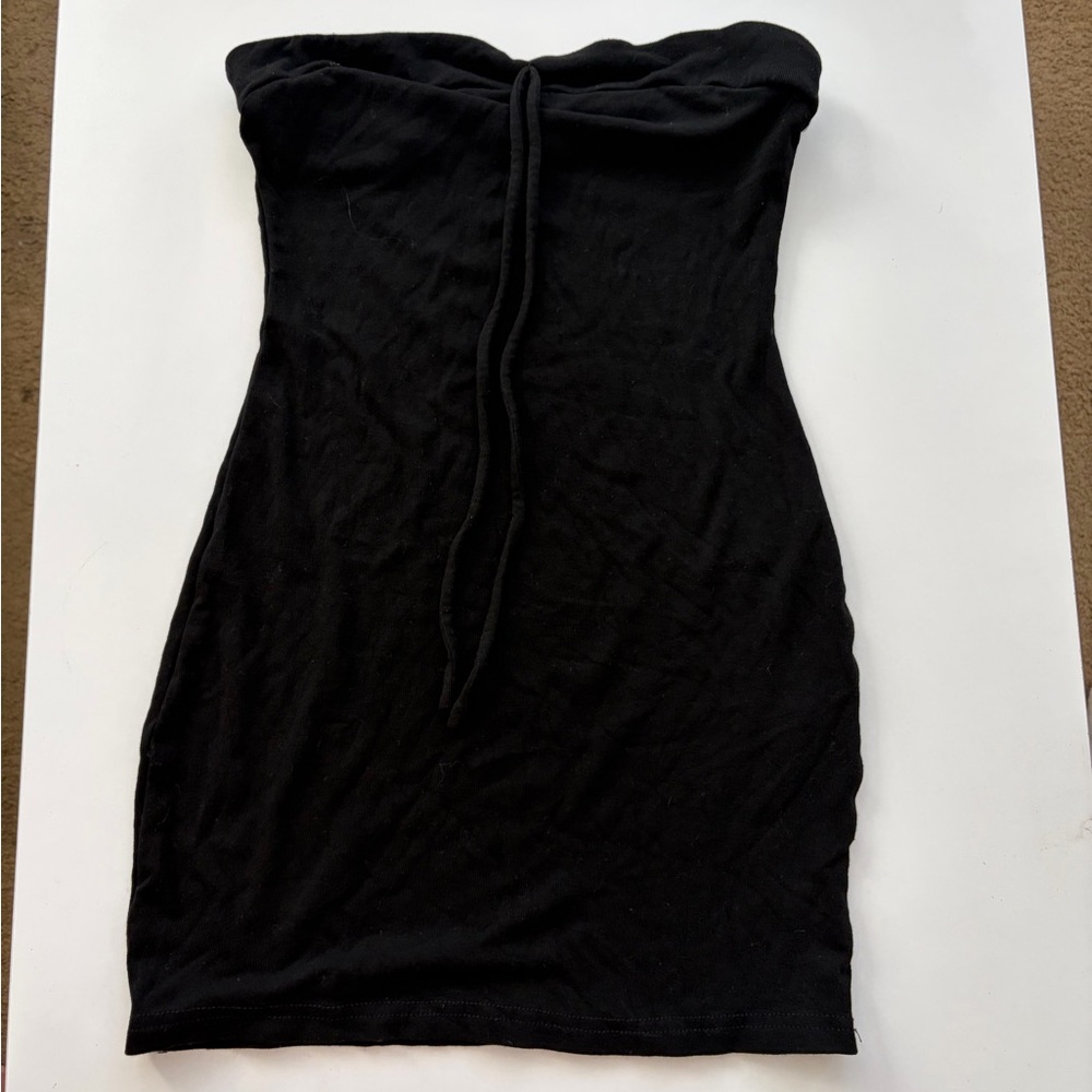 Black mini dress
